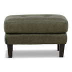 Gianna Leather Ottoman - Indoor
