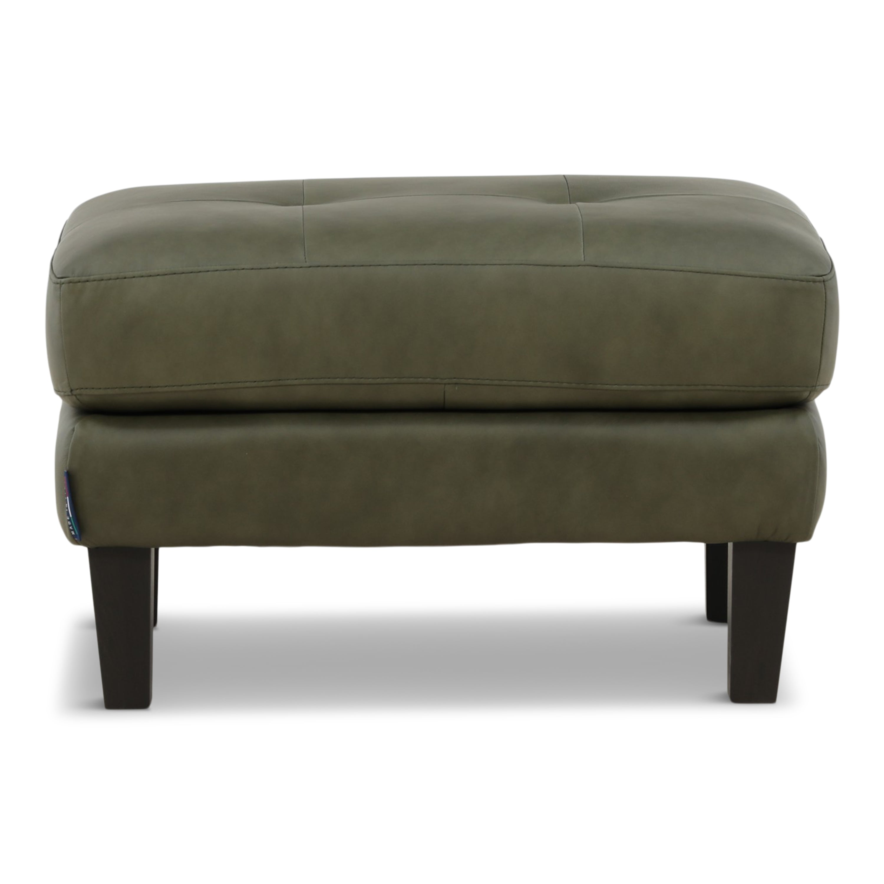Gianna Leather Ottoman - Indoor