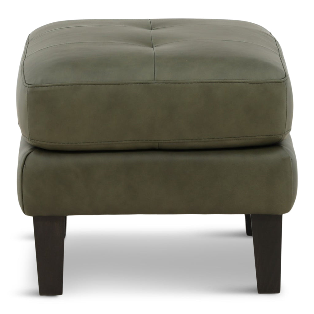 Gianna Leather Ottoman - Indoor