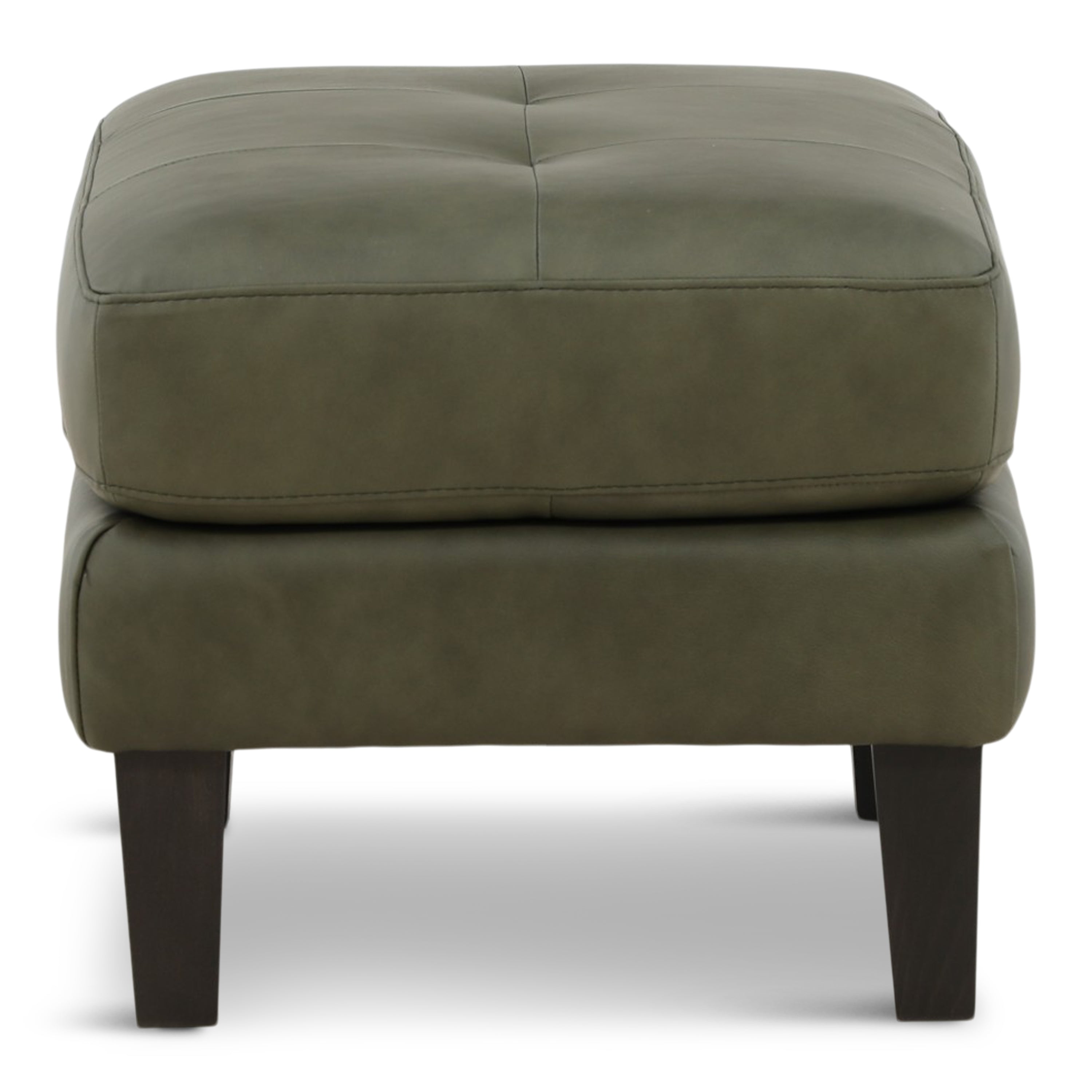 Gianna Leather Ottoman - Indoor