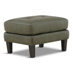 Gianna Leather Ottoman - Indoor
