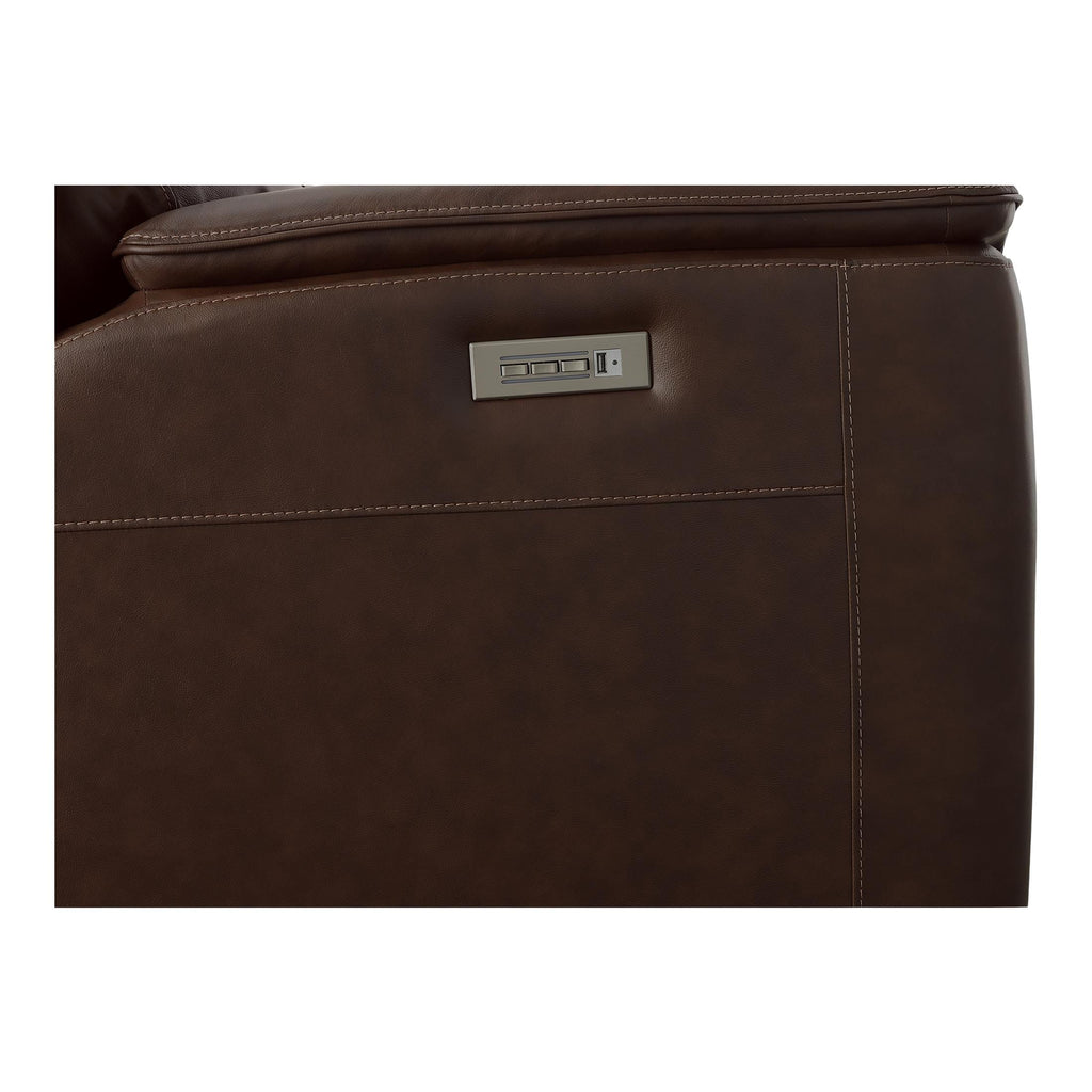 Carmen Leather Power Recliner - Reclining