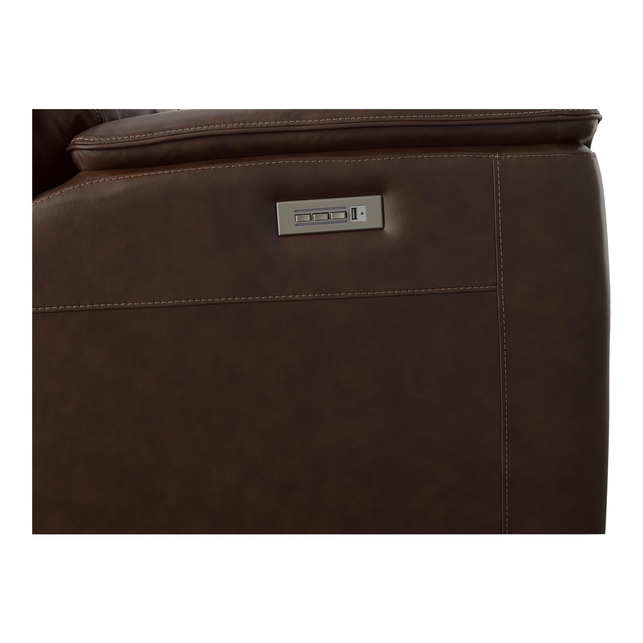 Carmen Leather Power Recliner - Reclining