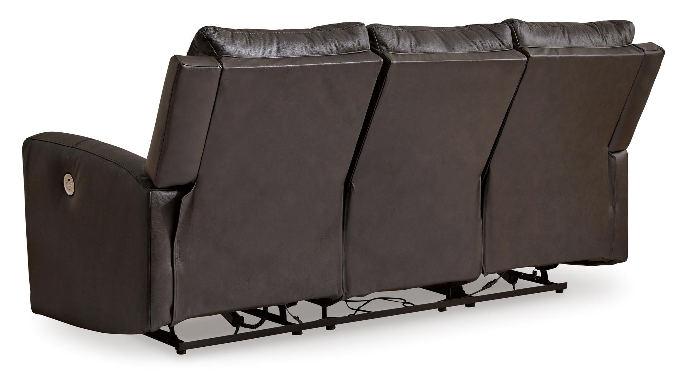 Boxmere Leather Power Reclining Sofa - Fabric