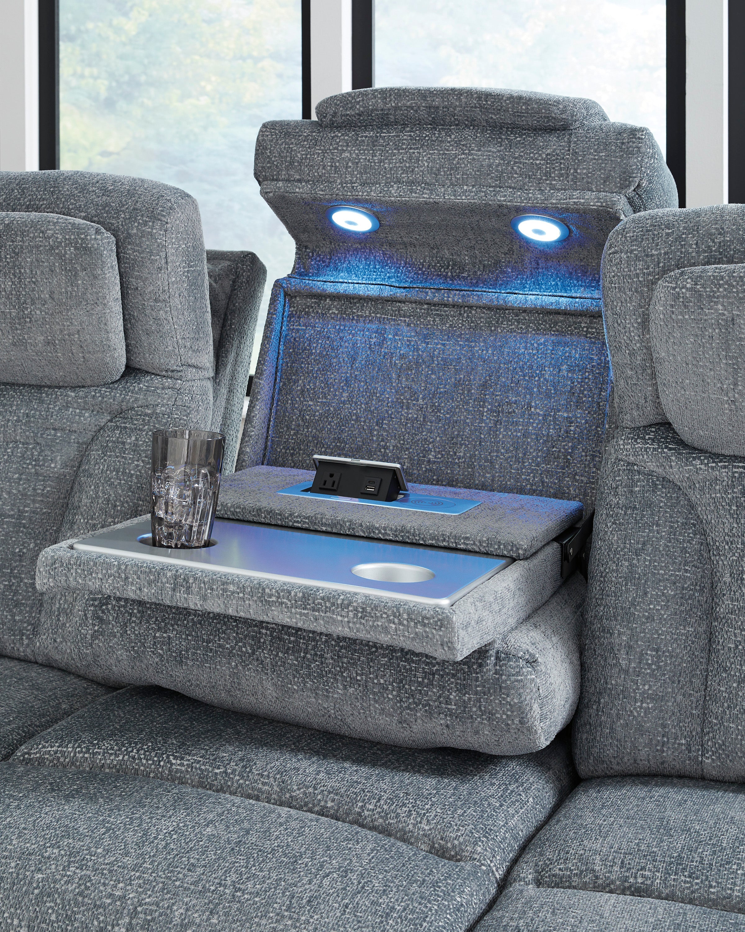 Forest Lake Power Reclining Sofa - Fabric