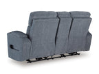 Forest Lake Power Reclining Console Loveseat - Fabric