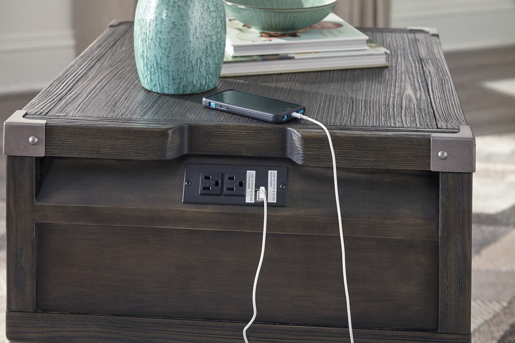 Todoe End Table with USB Ports & Outlets - Indoor