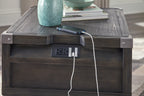 Todoe End Table with USB Ports & Outlets - Indoor