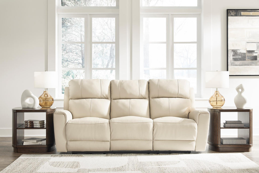 Dahlmoore Leather Power Reclining Sofa - Fabric