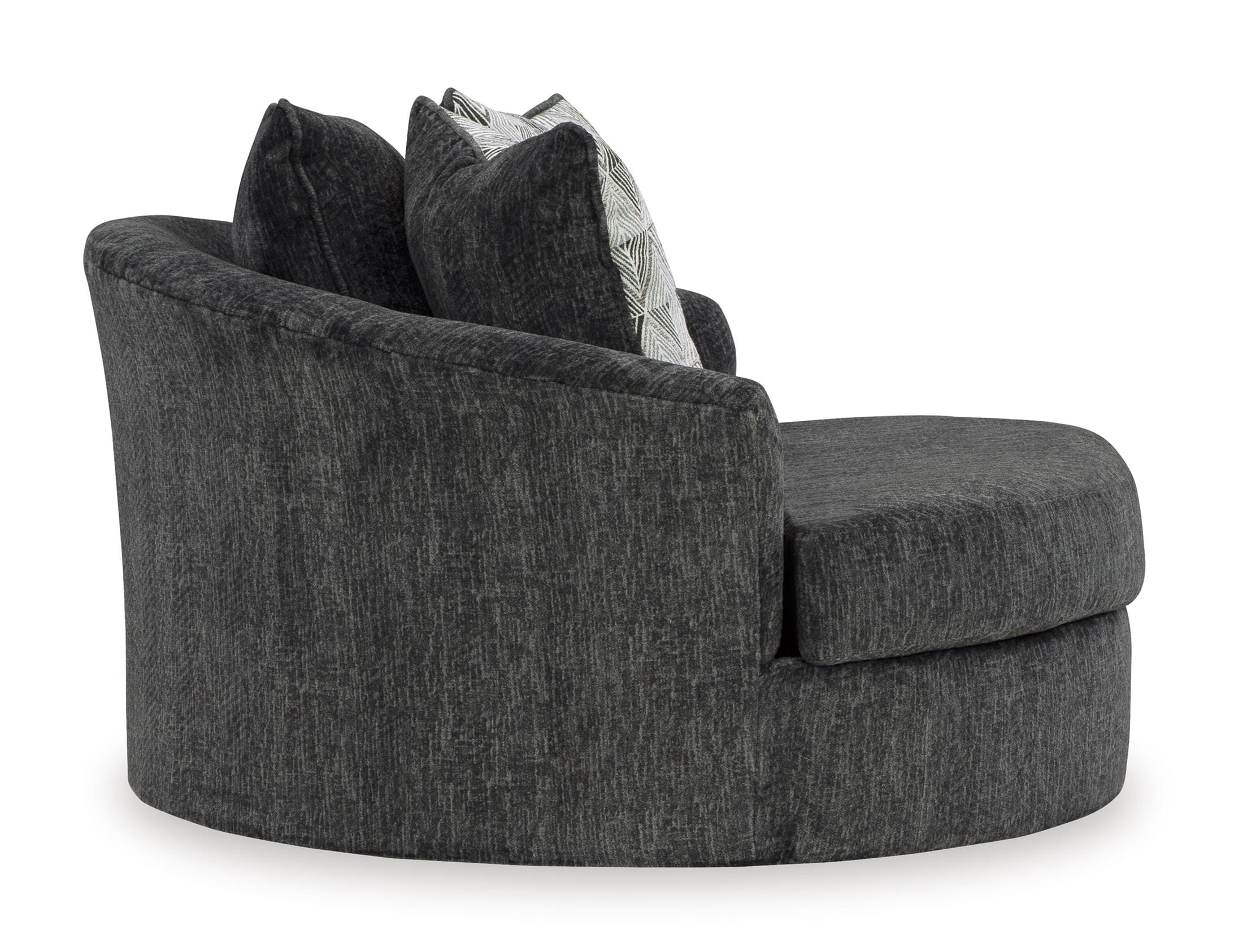 Biddeford Oversized Swivel Accent Chair - Fabric