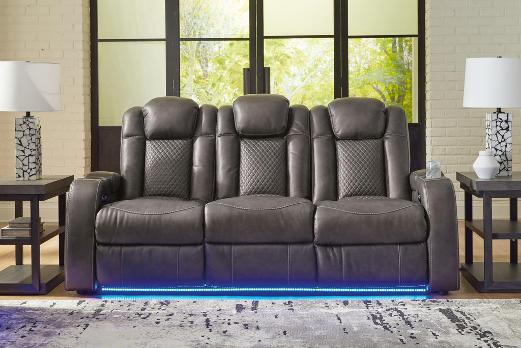 Fyne-Dyme Dual Power Reclining Sofa - Fabric