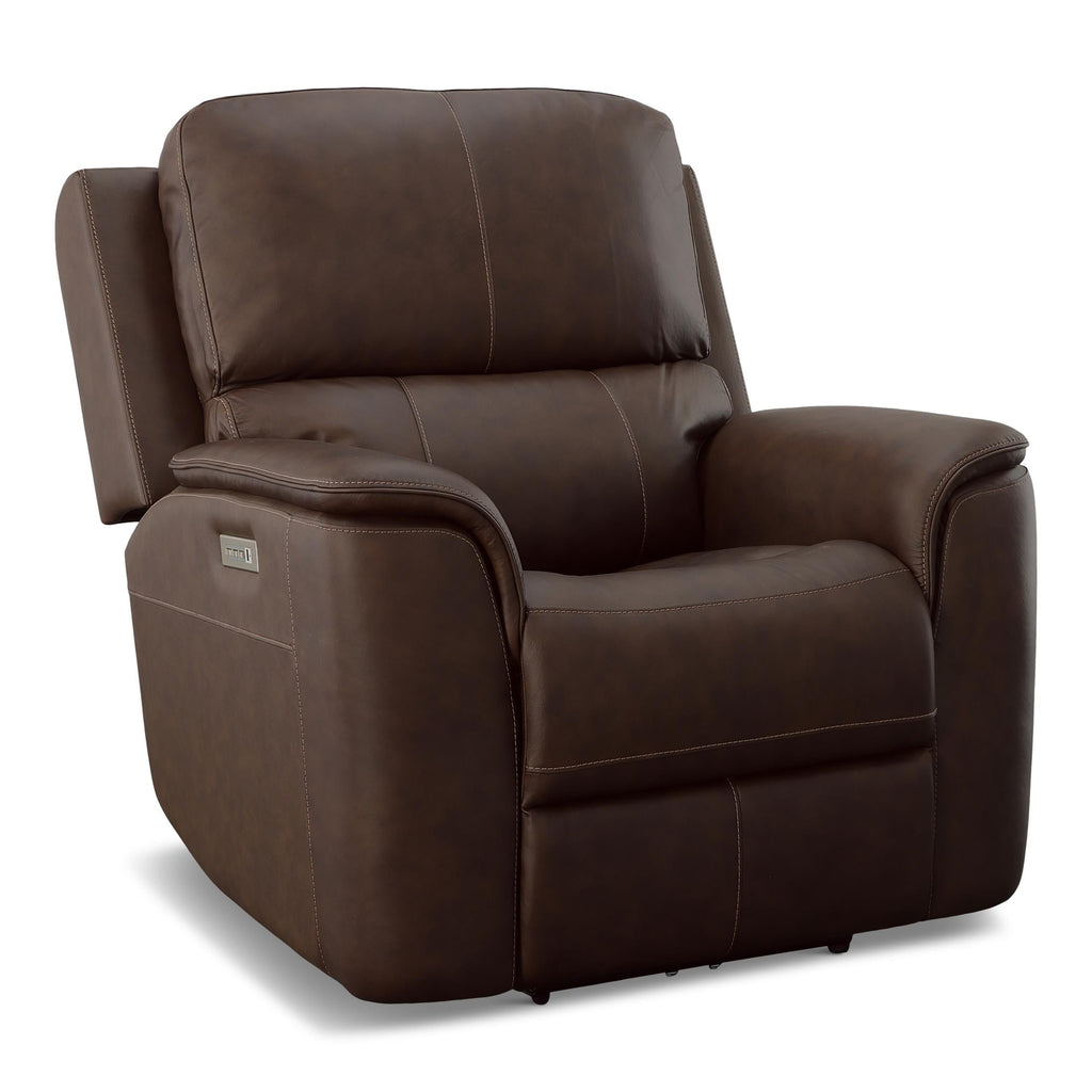 Carmen Leather Power Recliner - Reclining