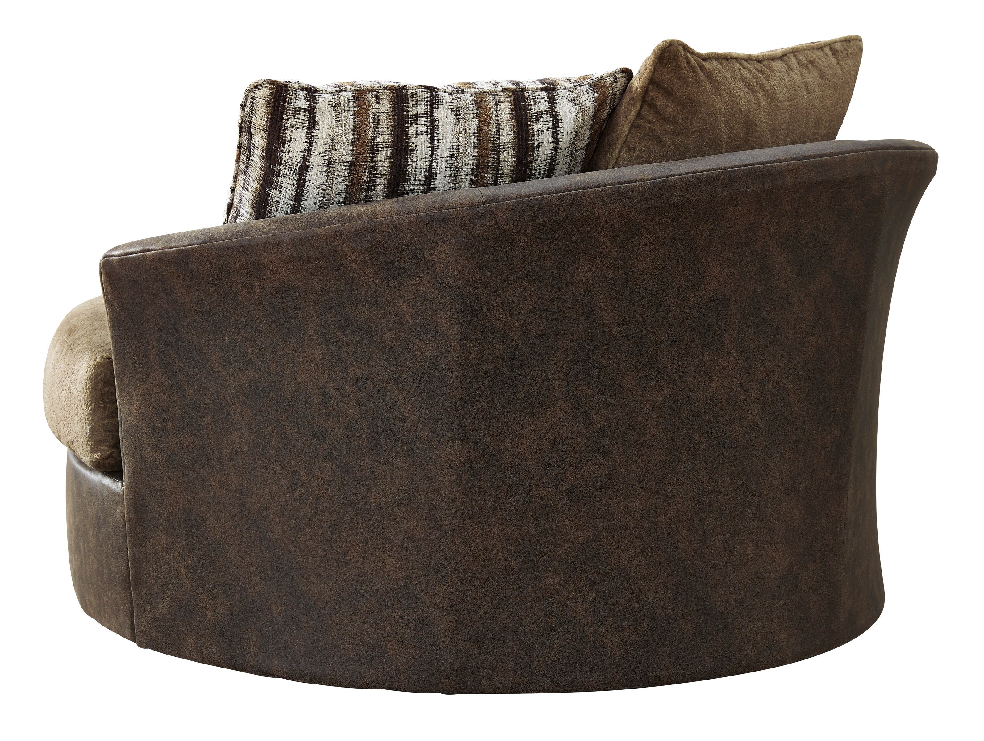 Alesbury Oversized Swivel Accent Chair - Fabric