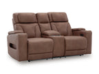 Point Clear Power Reclining Console Loveseat
