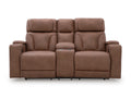 Point Clear Power Reclining Console Loveseat