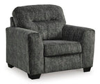 Lonoke Oversized Chair - Gunmetal