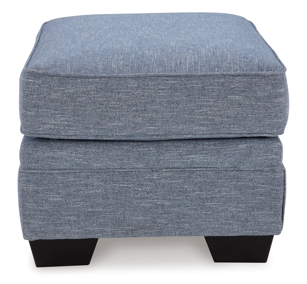 Carissa Manor Ottoman - Fabric