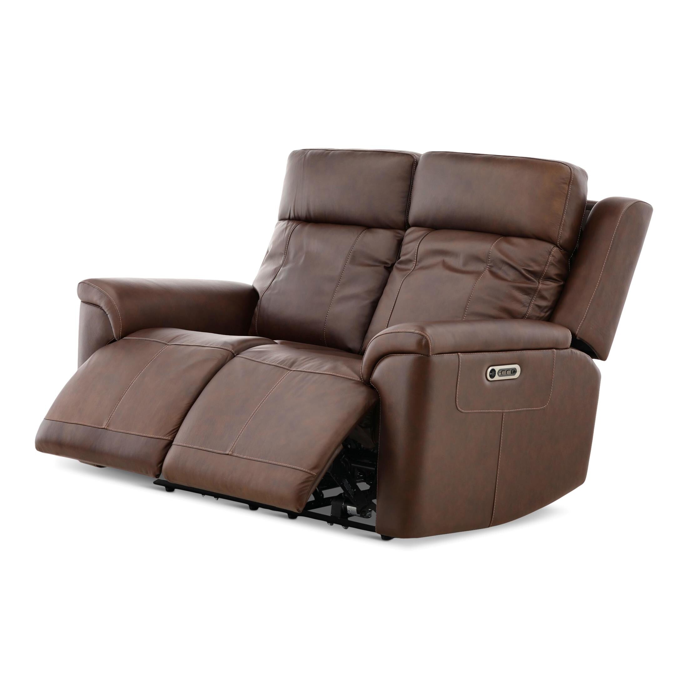 Adrian Leather Power Reclining Loveseat - Indoor
