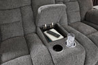 Foreside Reclining Console Loveseat - Fabric