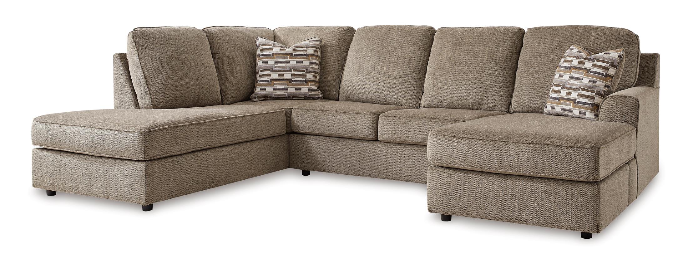 O'Phannon 2-Piece Left-Facing Sectional with Chaise - Putty