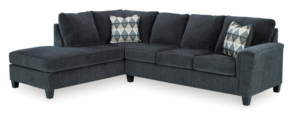 Abinger 2-Piece Smoke Sleeper Sectional with Chaise - Set
