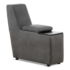 Modular Two Wood Top Storage Console - Charcoal