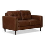 Alaric Leather Loveseat - Indoor