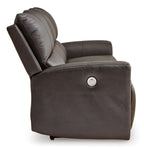 Boxmere Leather Power Reclining Sofa - Fabric