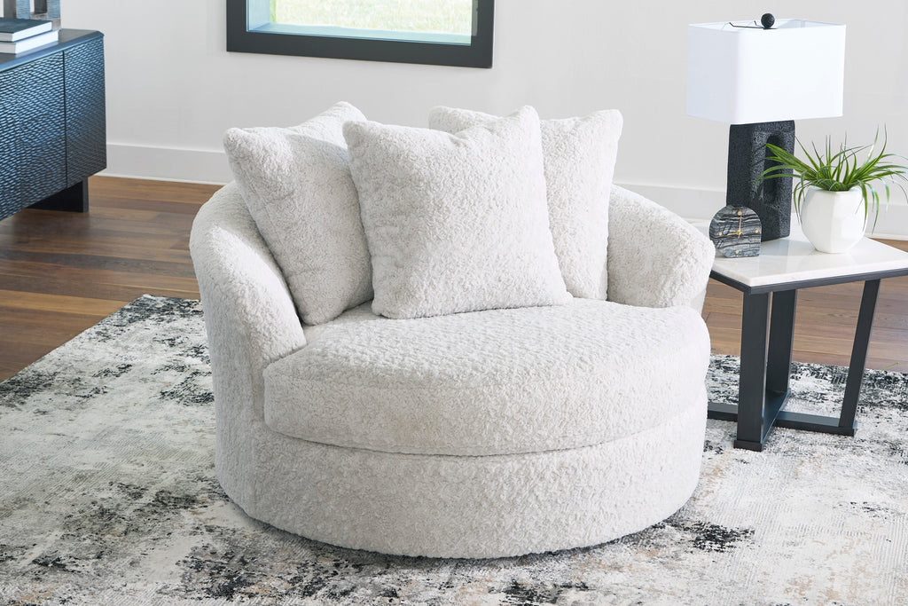 Snodoodle Oversized Swivel Accent Chair