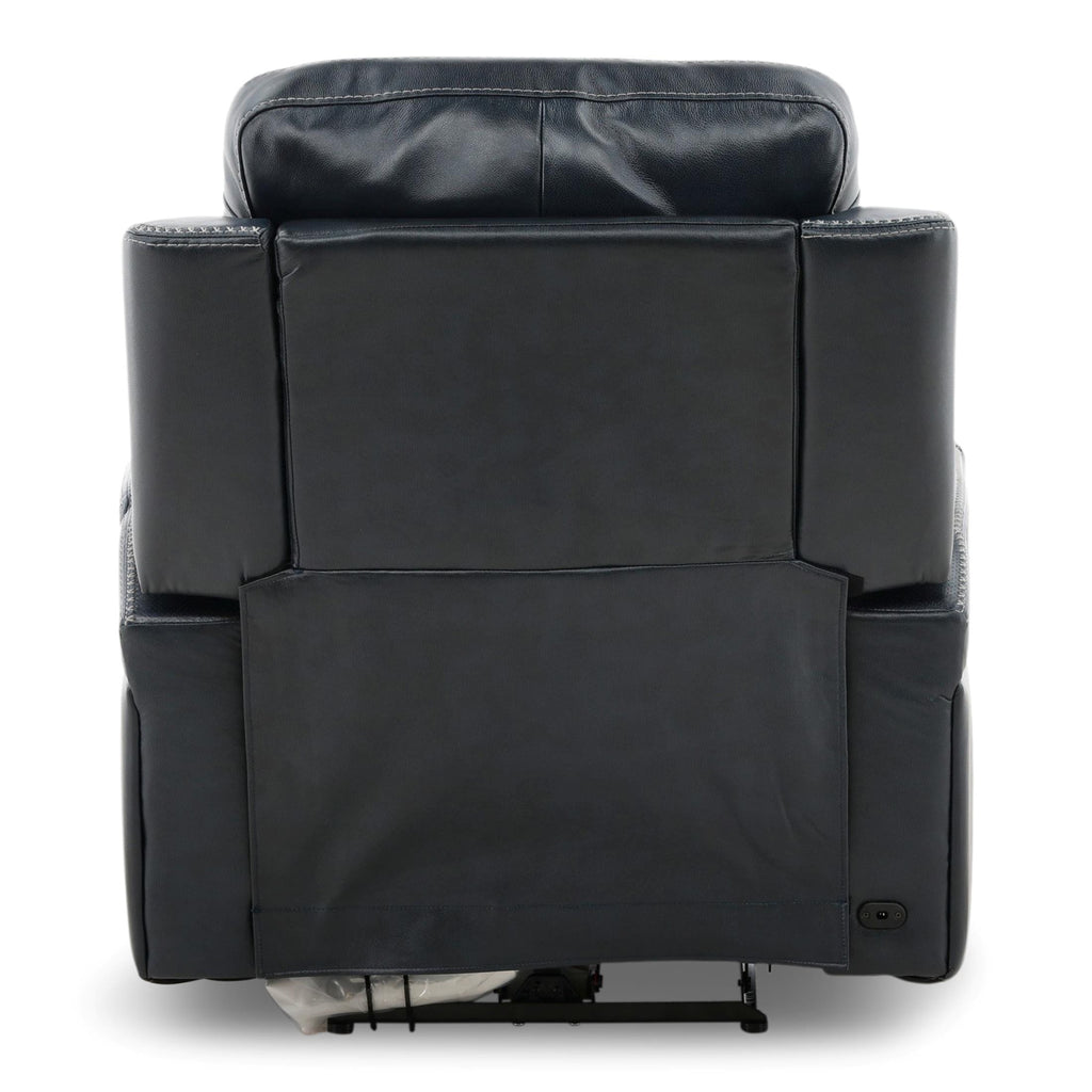 Hampton Leather Home Theater Power Recliner - Reclining