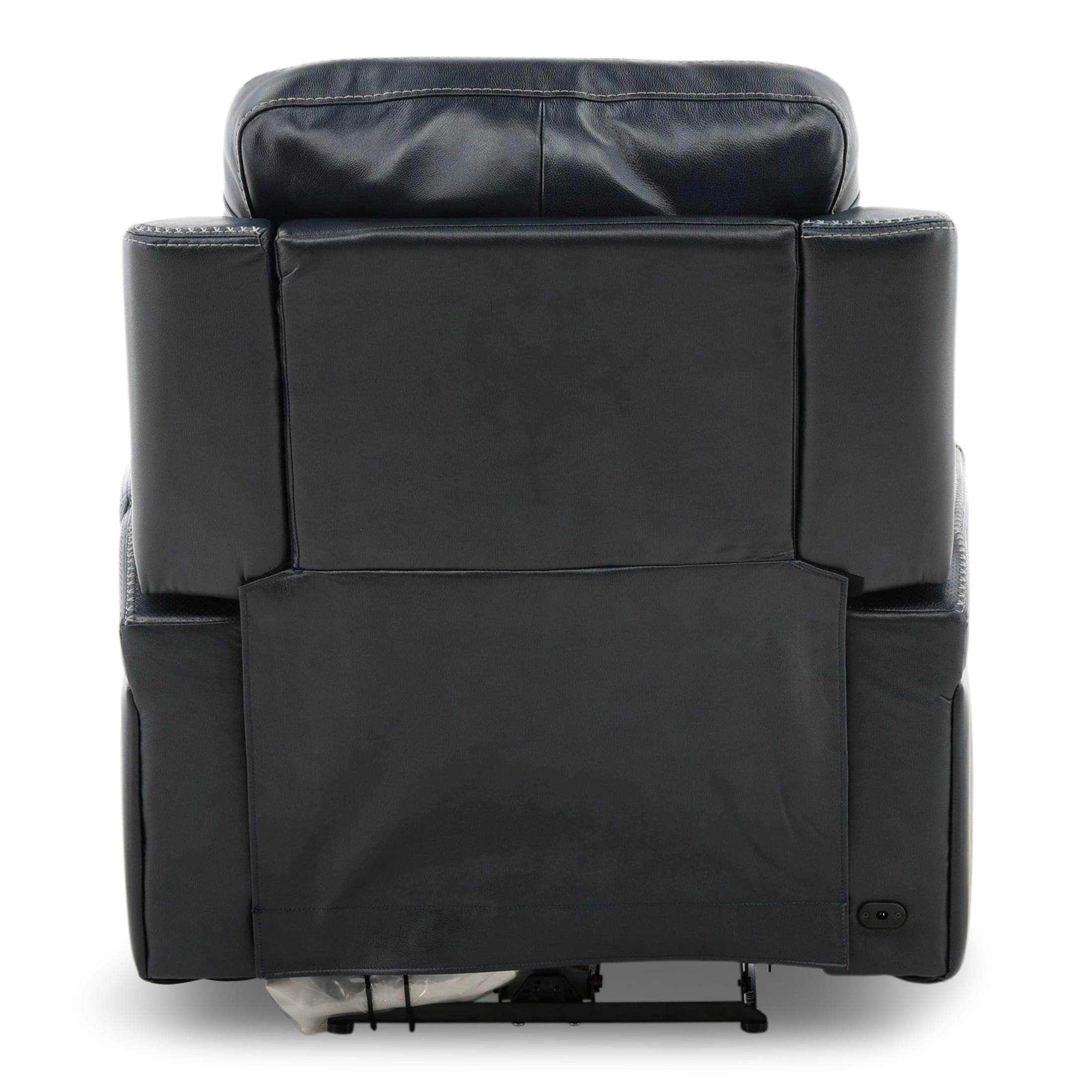 Hampton Leather Home Theater Power Recliner - Reclining