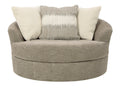 Creswell Oversized Swivel Accent Chair - Fabric