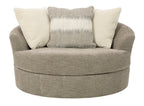 Creswell Oversized Swivel Accent Chair - Fabric