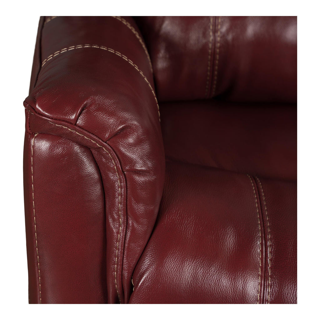 Delia Leather Swivel Glider Rocker Recliner - Power