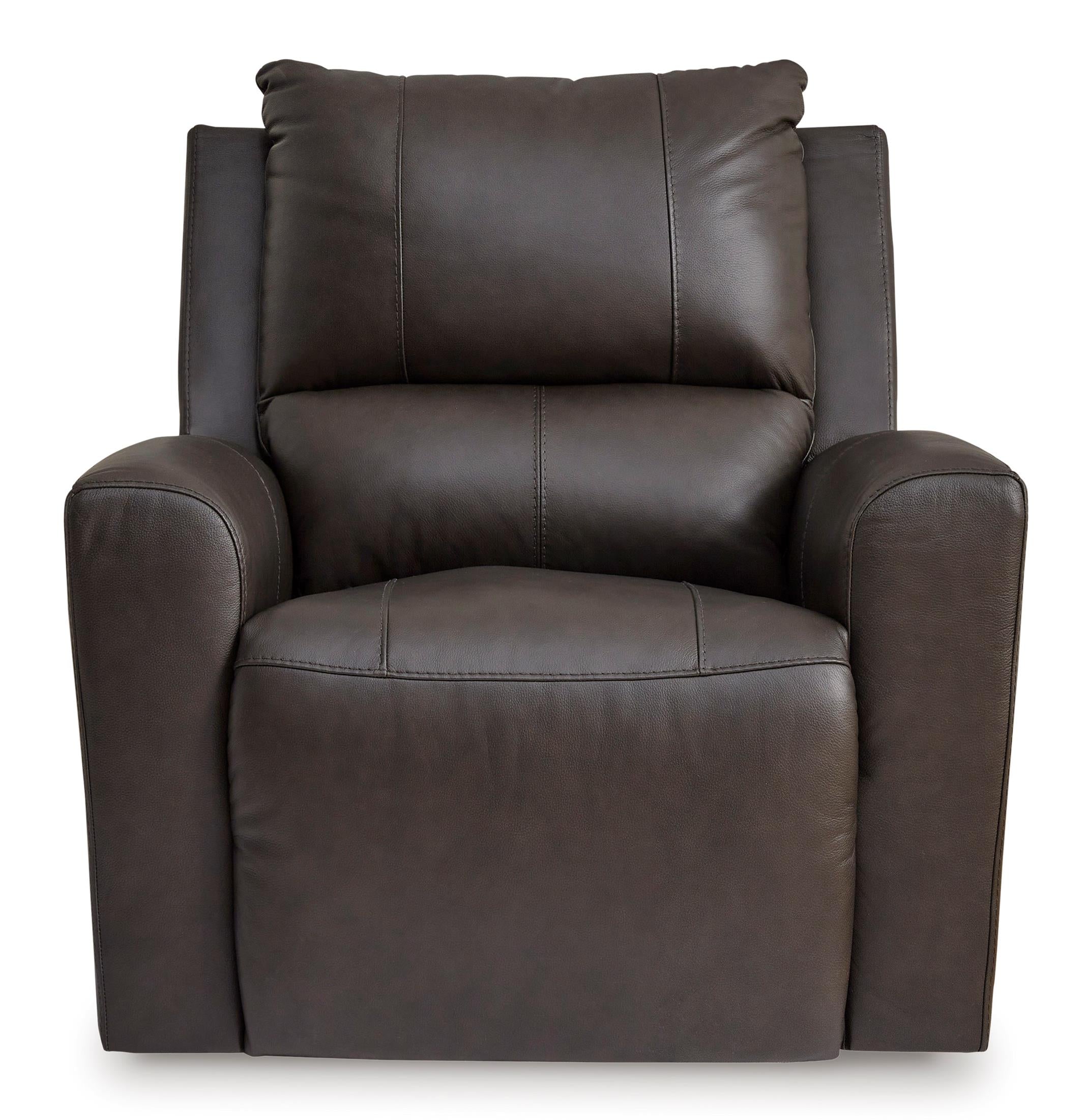 Boxmere Leather Power Rocker Recliner - Fabric