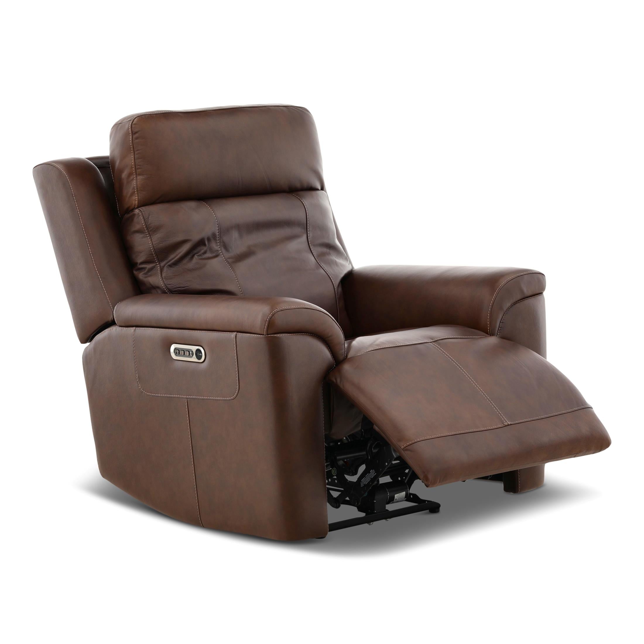 Adrian Leather Power Recliner - Reclining