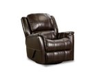 Delia Leather Swivel Glider Rocker Recliner - Power