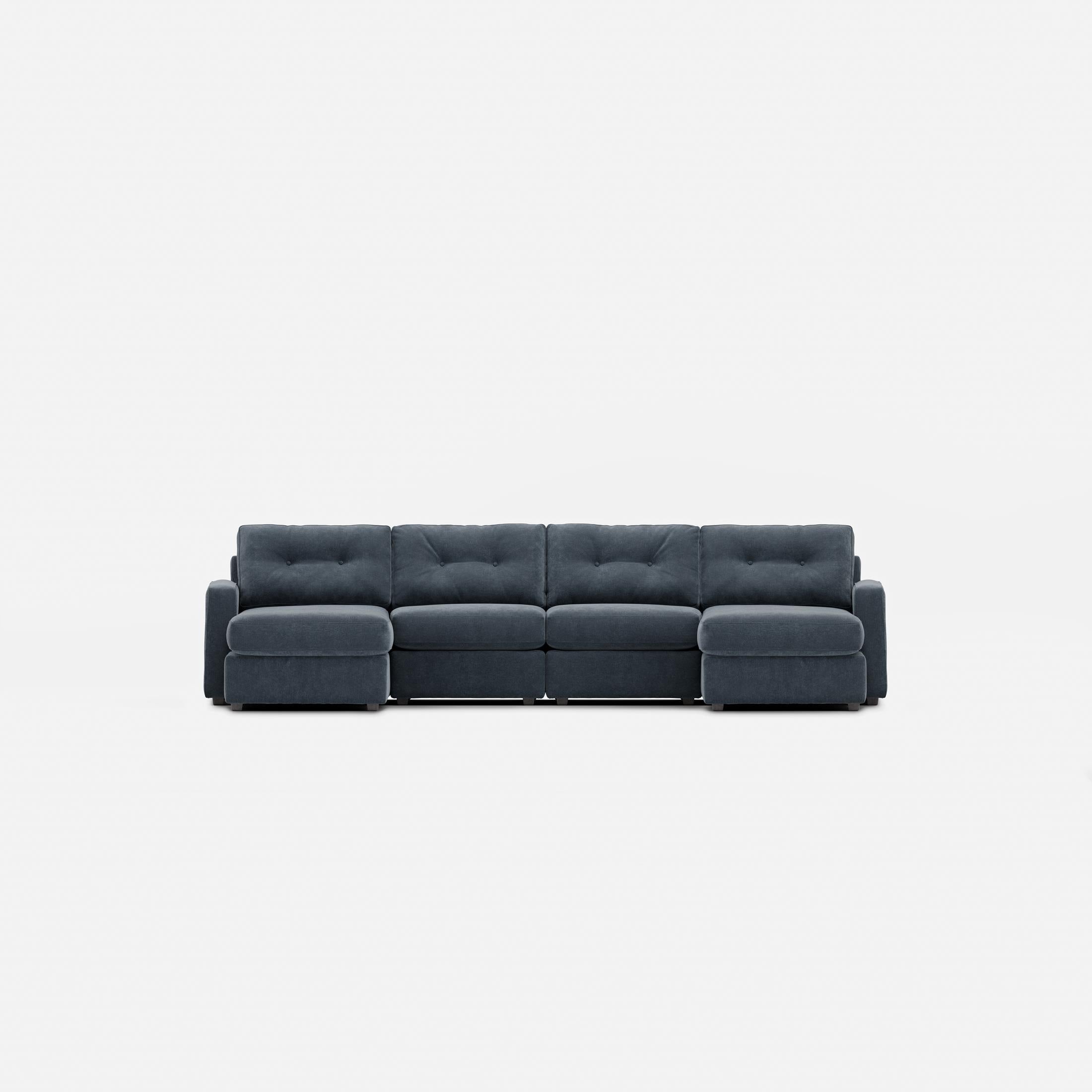 Modular One 4-Piece Sectional with Dual Chaise
