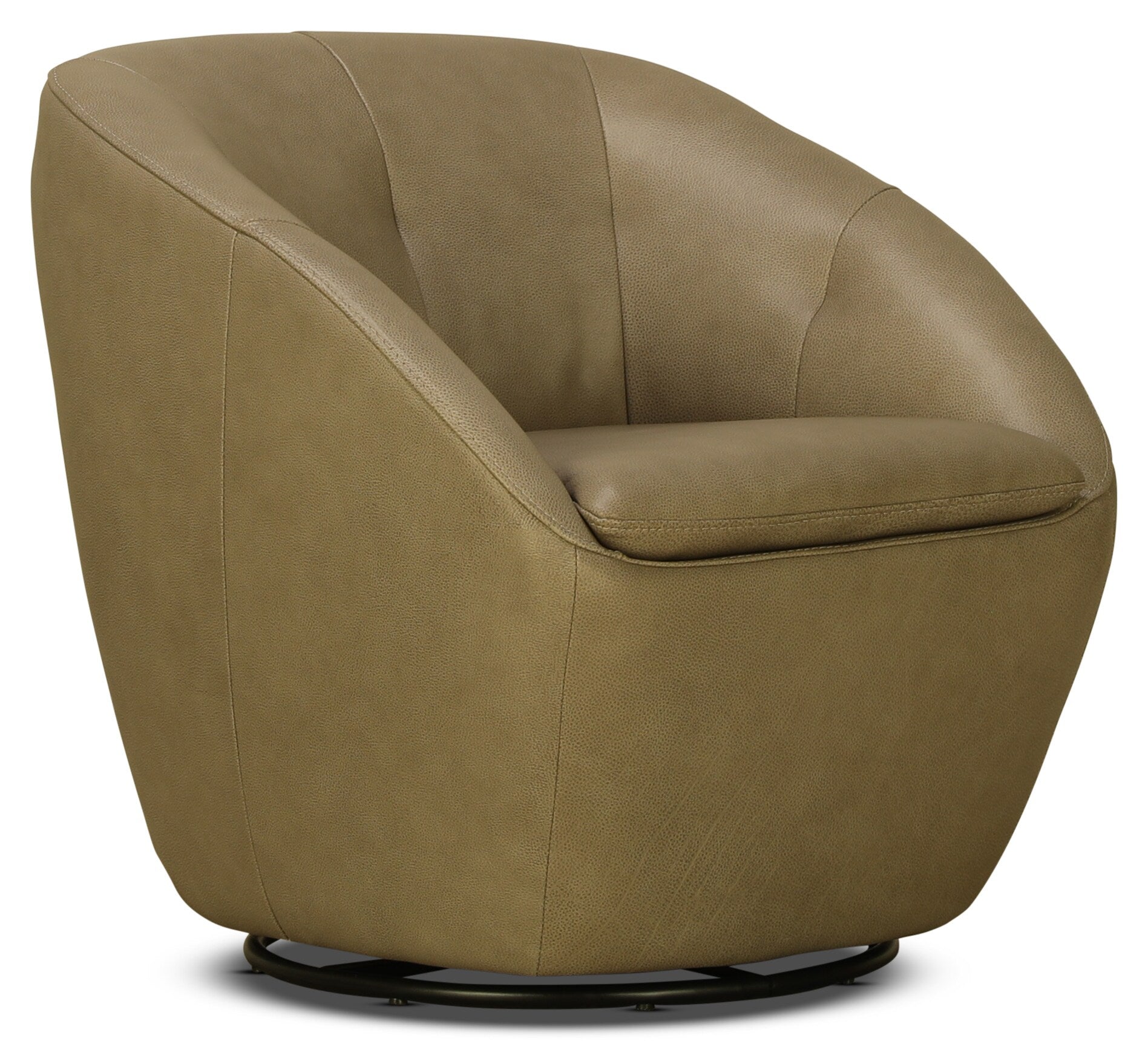 Owen Swivel Chair - Leather
