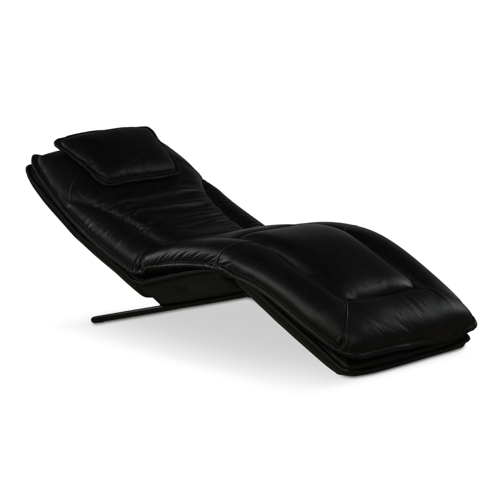 Infinity Lounger Leather Power Reclining Chaise with Audio - Decor