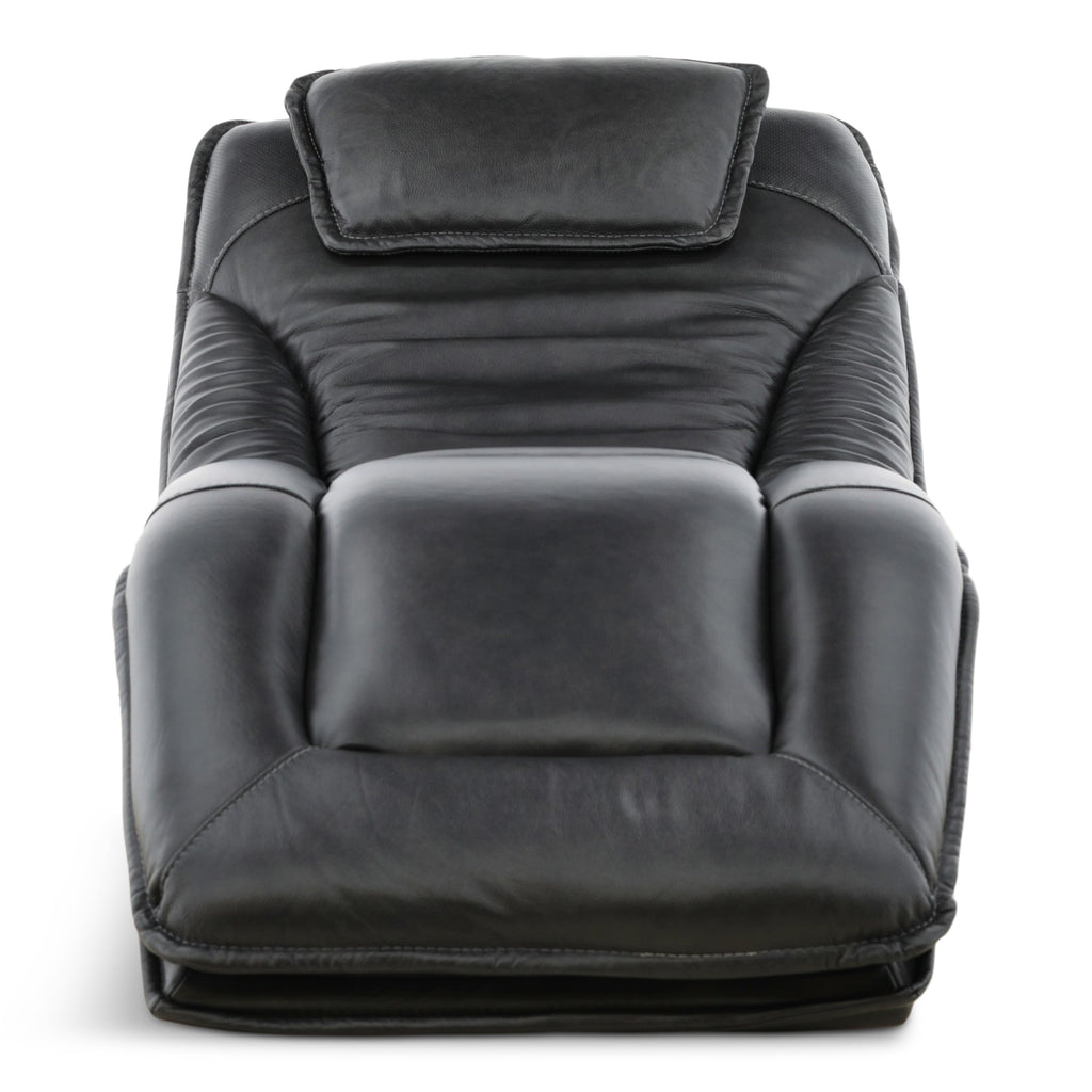 Infinity Lounger Leather Power Reclining Chaise with Audio - Decor