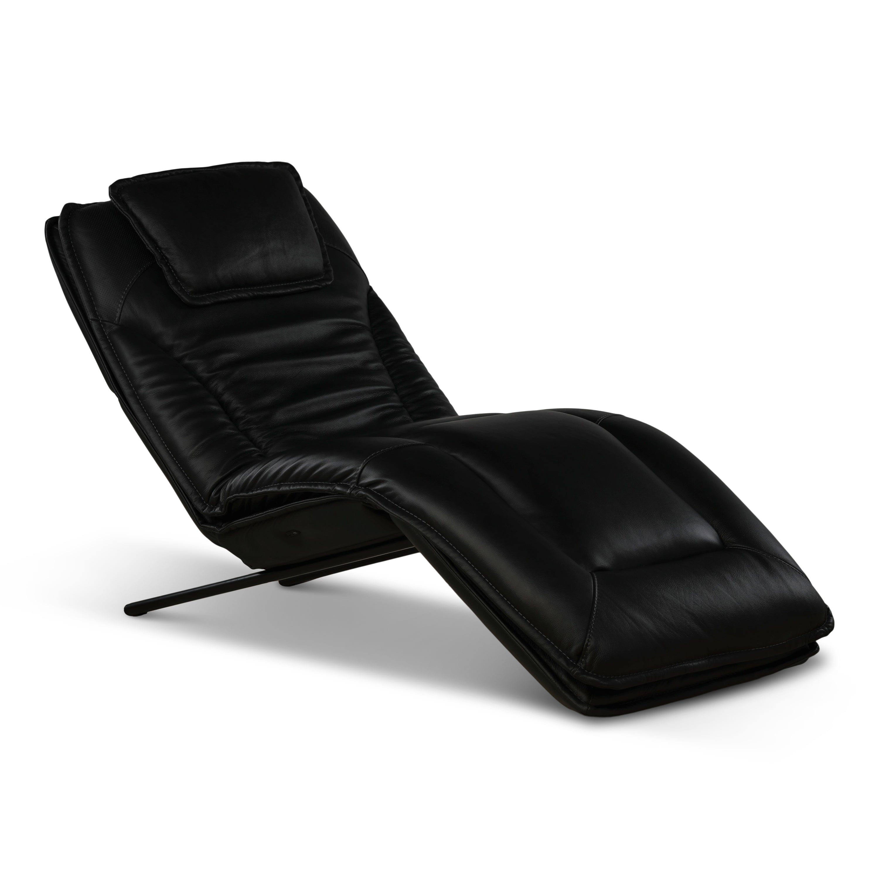 Infinity Lounger Leather Power Reclining Chaise with Audio - Decor