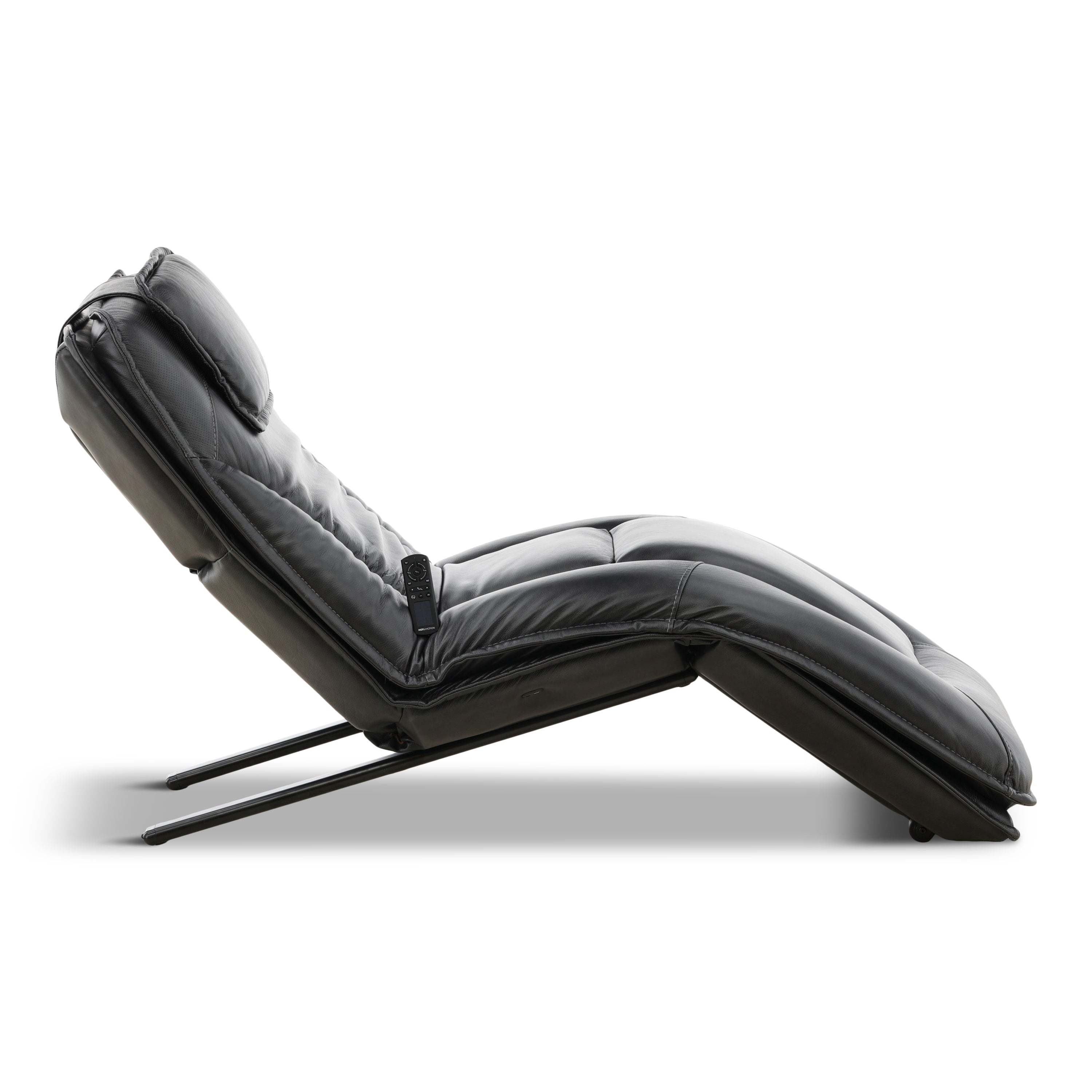 Infinity Lounger Leather Power Reclining Chaise with Audio - Decor