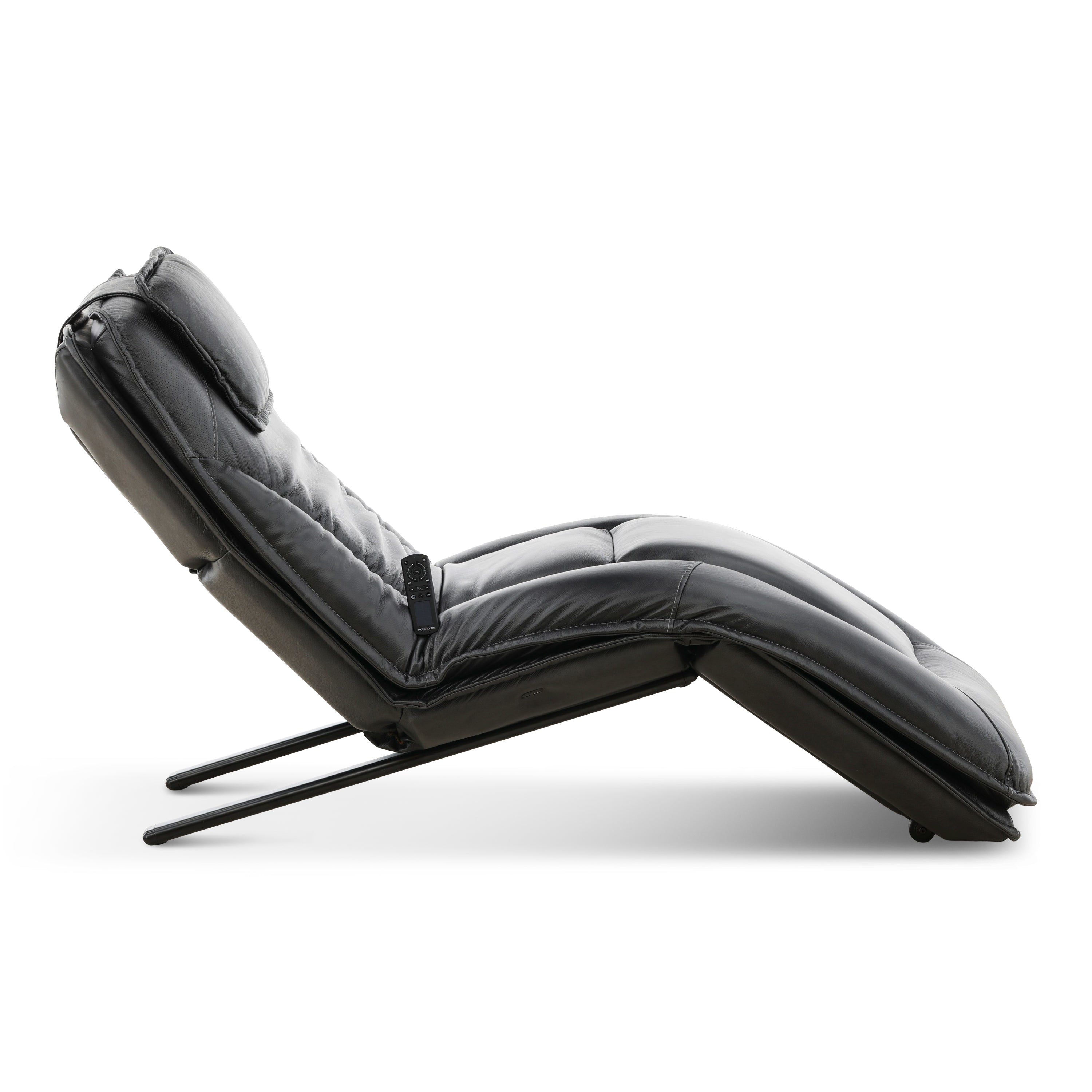 Infinity Lounger Leather Power Reclining Chaise with Audio - Decor