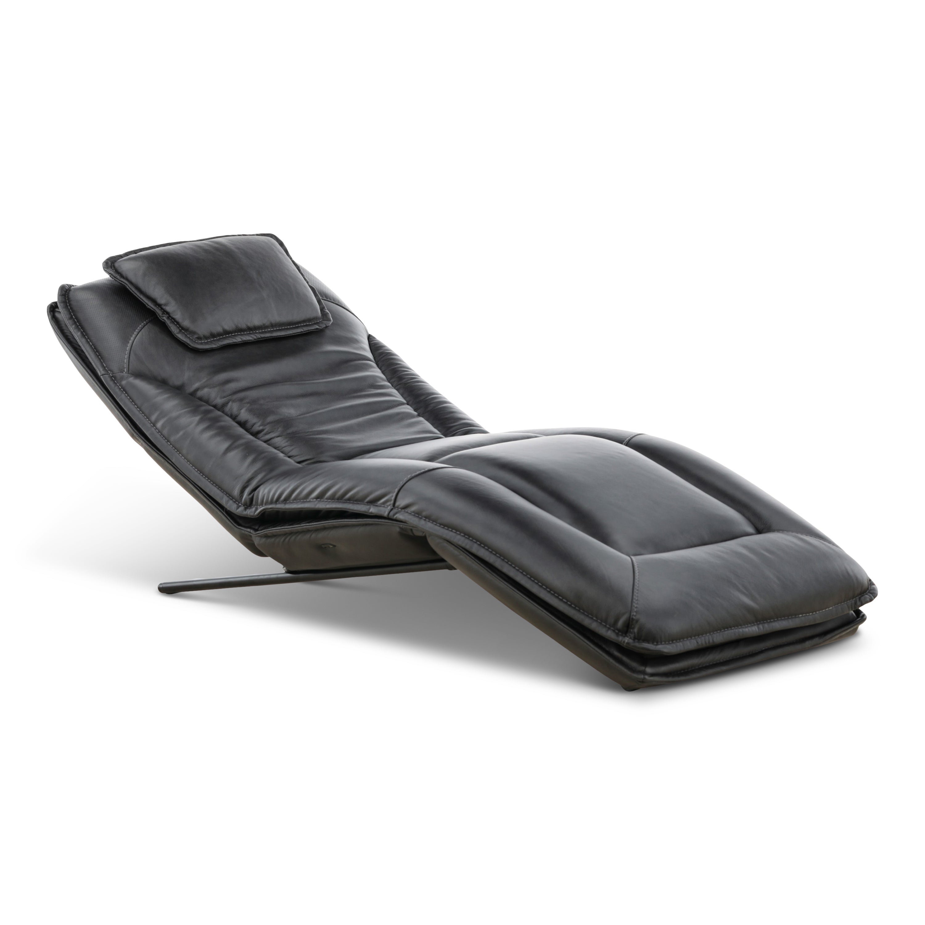 Infinity Lounger Leather Power Reclining Chaise with Audio - Decor