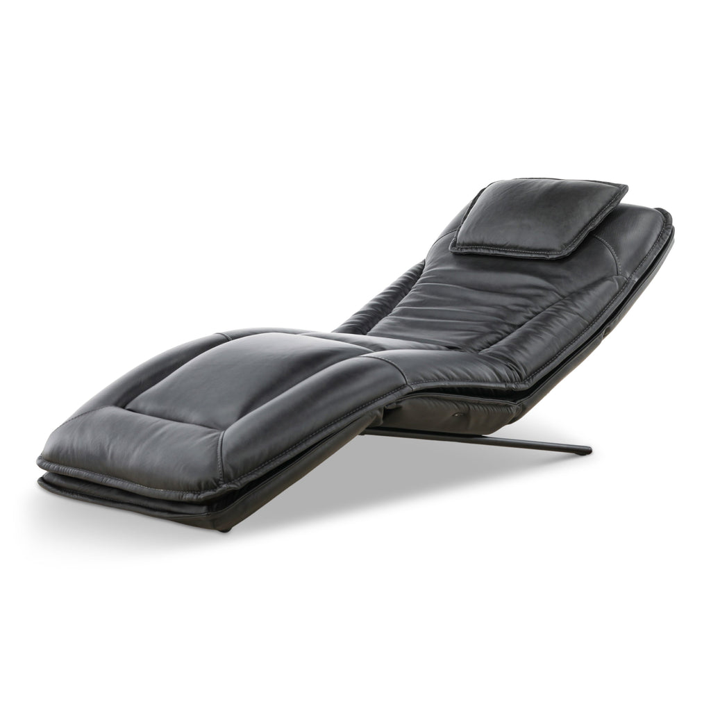 Infinity Lounger Leather Power Reclining Chaise with Audio - Decor