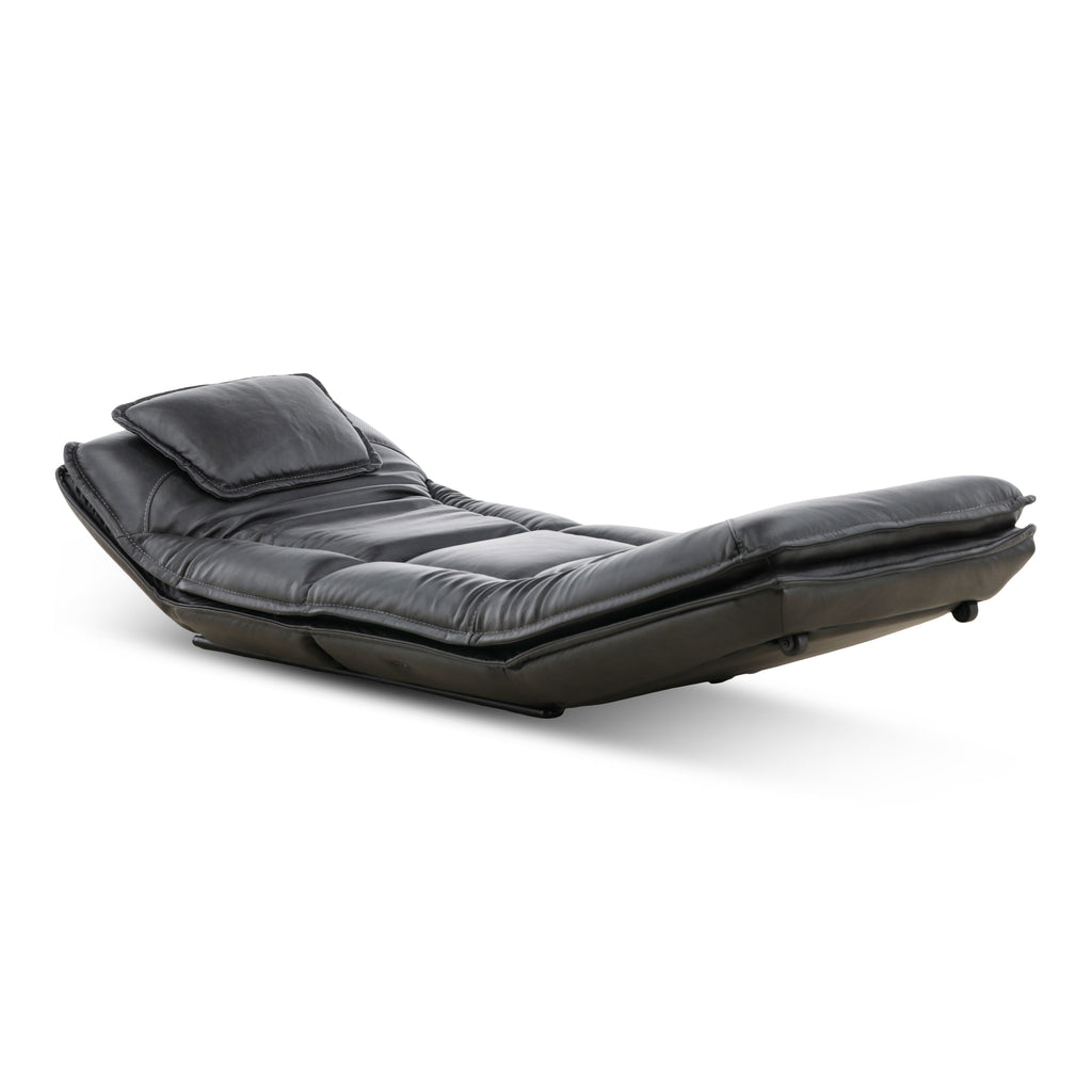 Infinity Lounger Leather Power Reclining Chaise with Audio - Decor