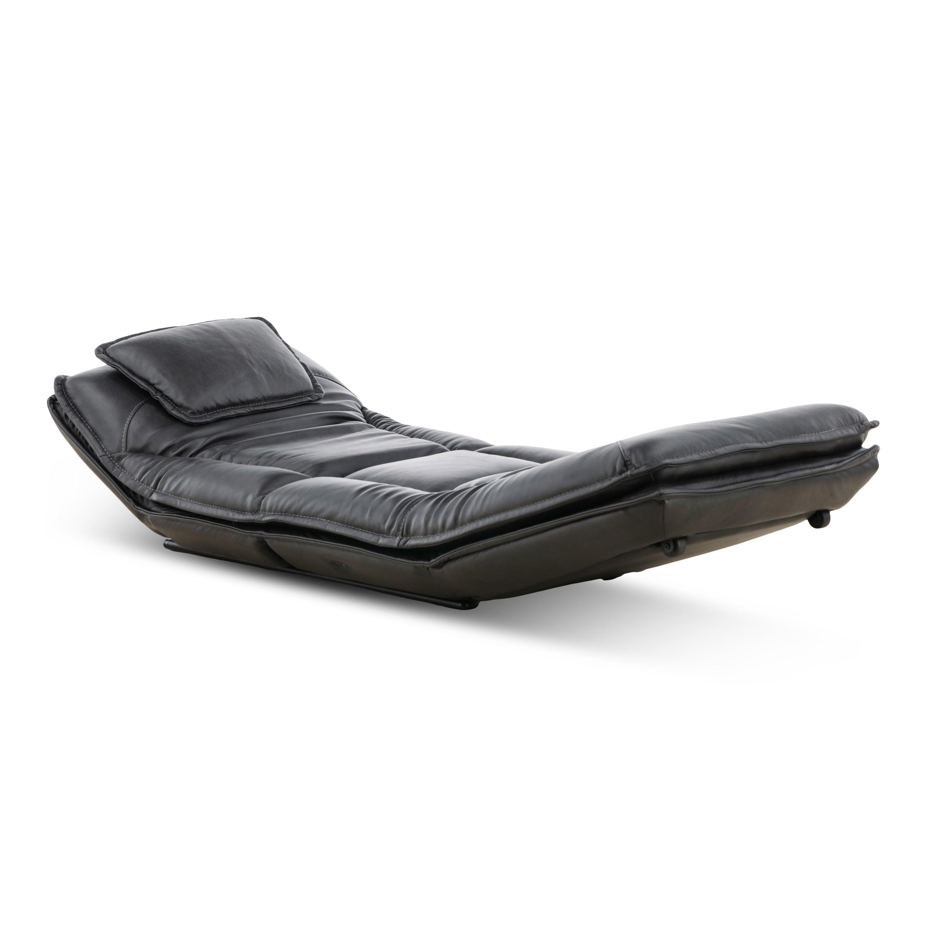 Infinity Lounger Leather Power Reclining Chaise with Audio - Decor