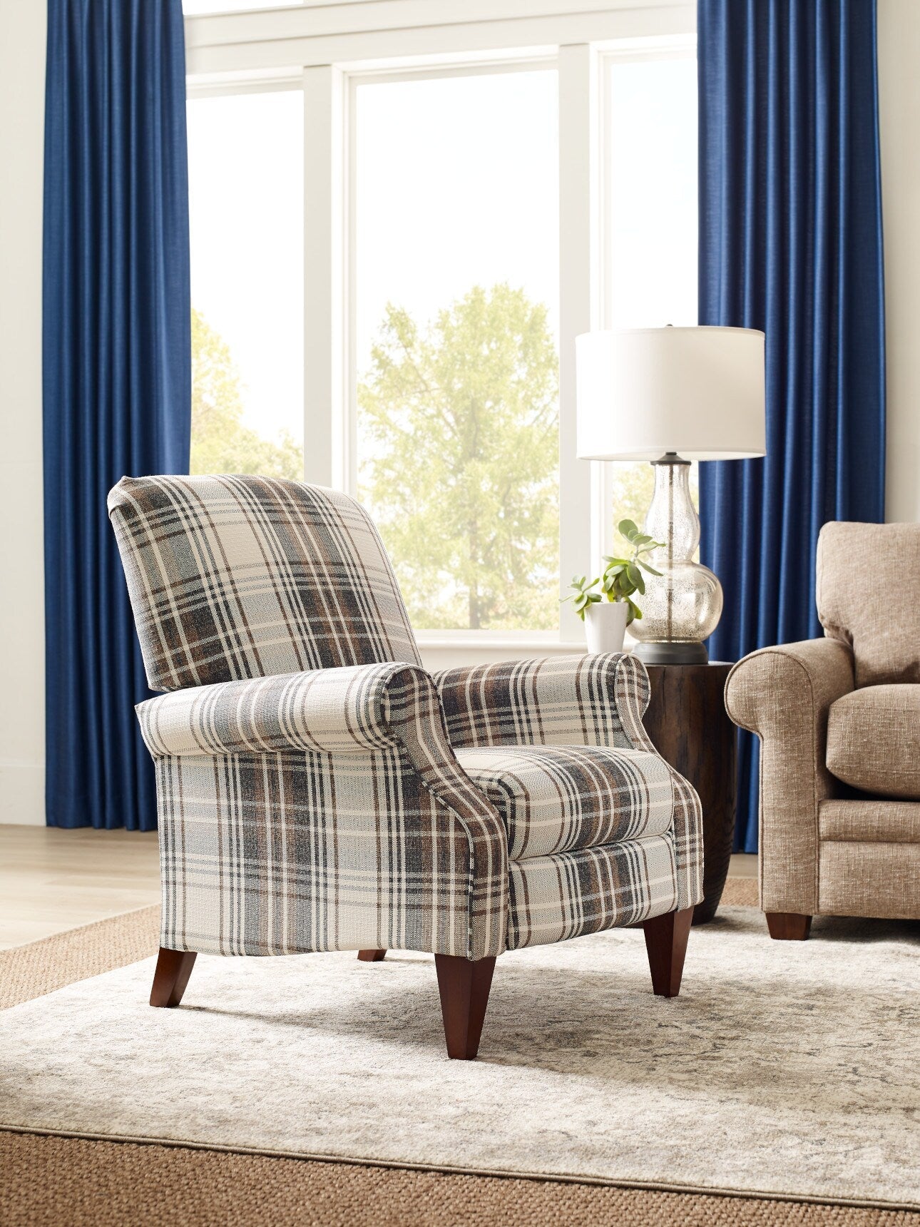 Charlotte Hi Leg Recliner - Fabric