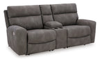 Next-Gen DuraPella 3-Piece Power Reclining Sectional Loveseat with Console